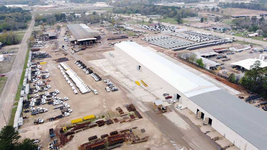Aerial view of Ledwell's newest manufacturing shop