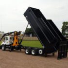 Debris removal truck for sale by Ledwell featuring Rotobec Loader