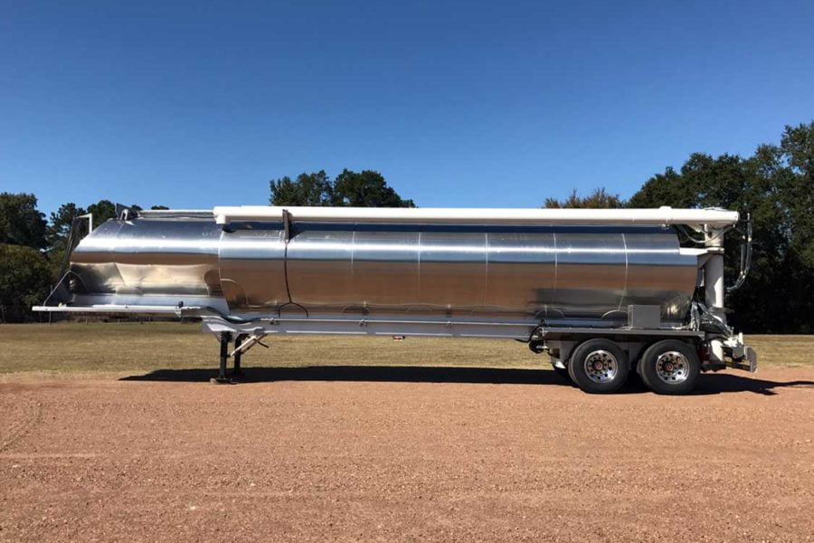 drop deck bulk bulk haul trailer for sale from ledwell