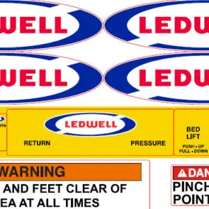 Ledwell Parts - HydraTail Trailer Decal Kit