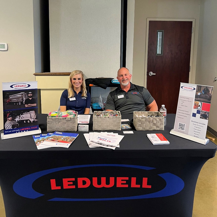 Ledwell attends Career Fairs at local schools