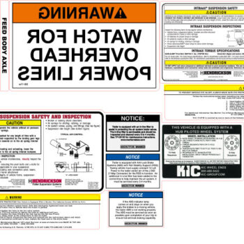 Auger Truck Decals | Feed Truck Safety Decals Kit from Ledwell