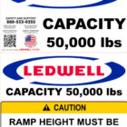 ledwell loading ramp safety decals