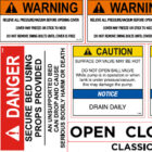 vacuum truck safety decals