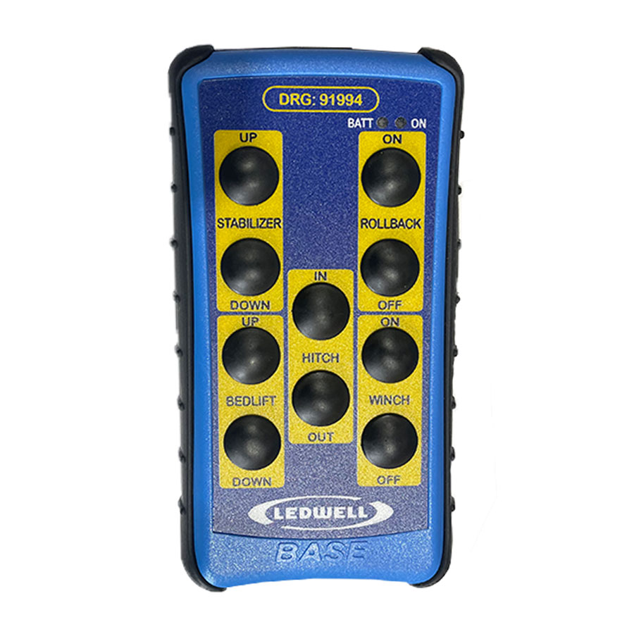 hybrid rollback truck wireless remote front view