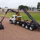 Roll Off Truck with loader and grapple