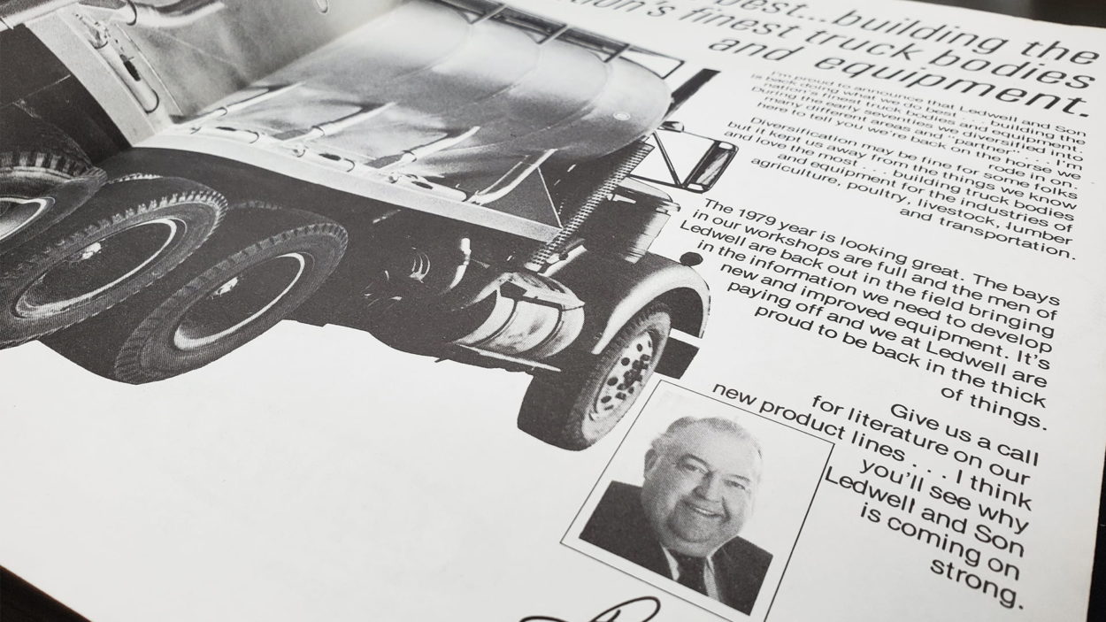 Letter from Buddy Ledwell in 1979