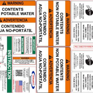 Ledwell Parts - Water Truck Decal Kit